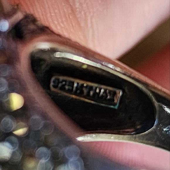 Elegant Blue Gemstone 925 Silver Ring - Picture 2 of 10